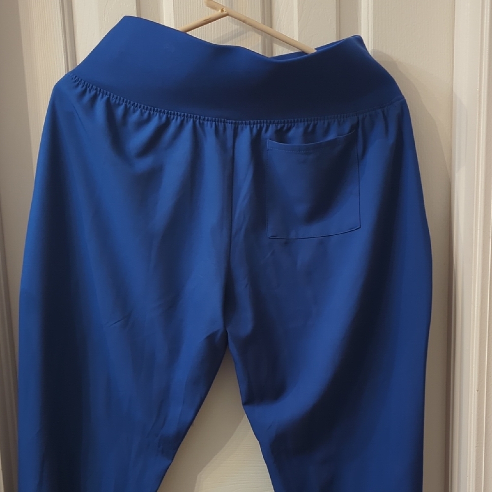 Climate Right by Cuddl Duds Blue High Rise Athletic Leggings | Zip Pocket Active - Picture 5 of 6